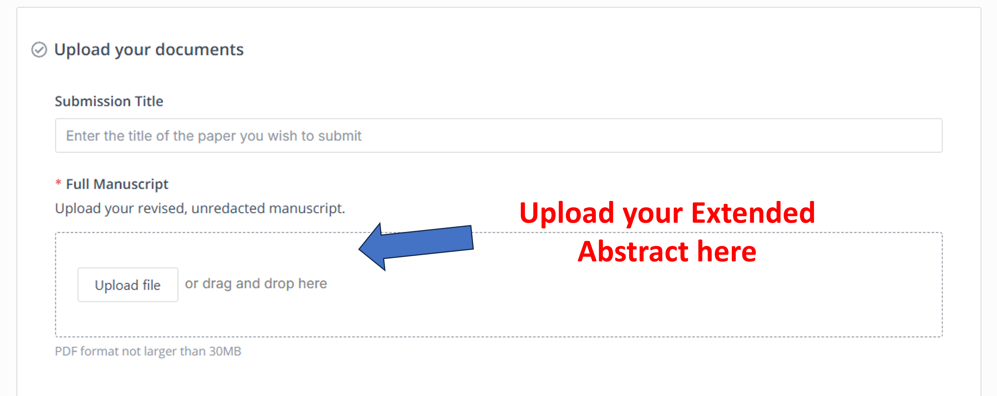 Extended Abstract Submission Guide